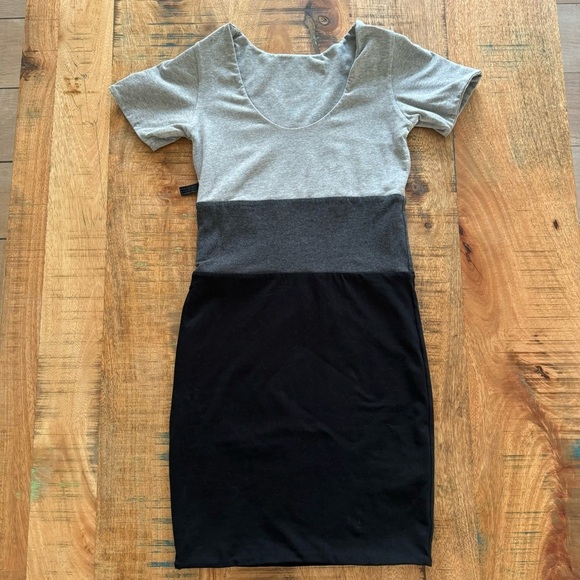 INDAH BODY Casual Double Layer Color Block Mini Dress Size 1 Small - Picture 8 of 15